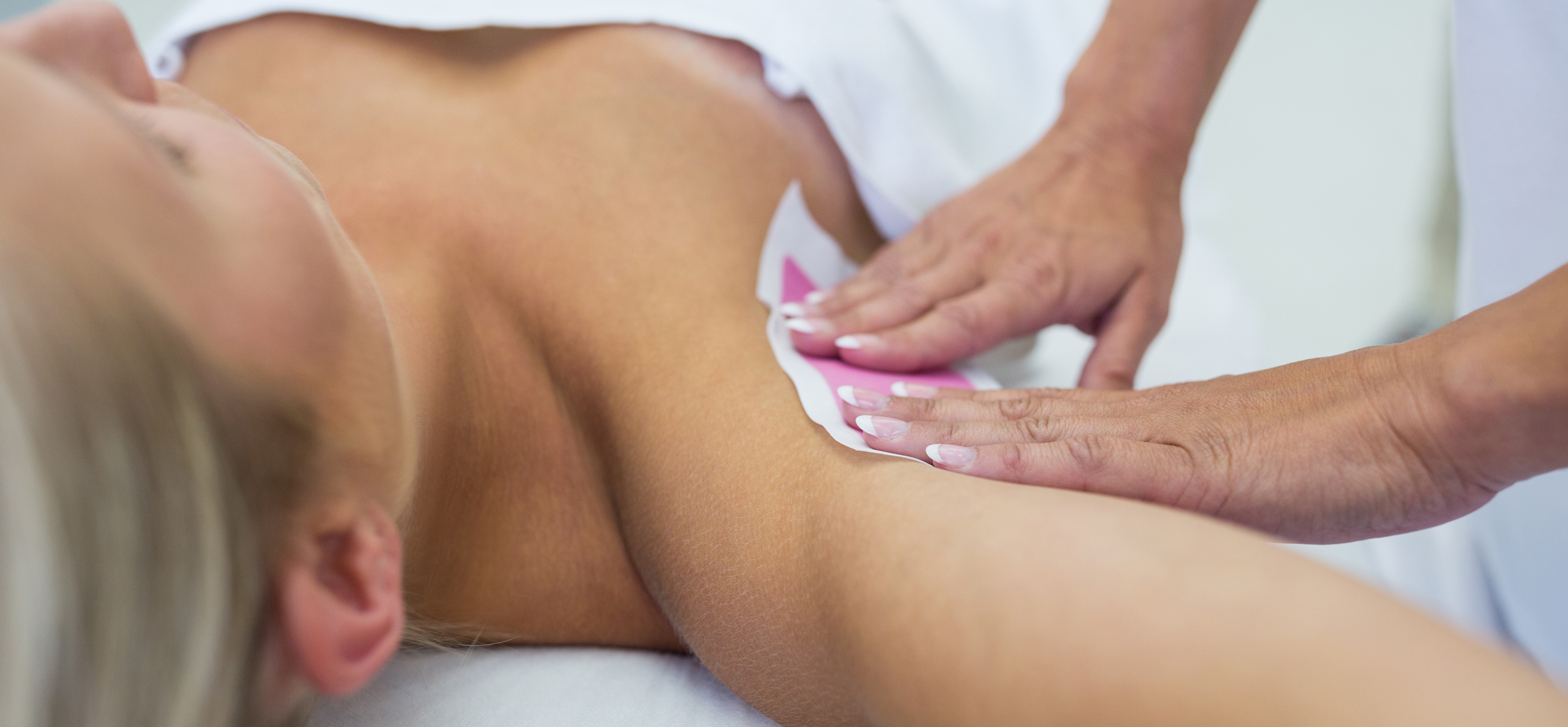 Hygienic Brazilian waxing performed by trained professional